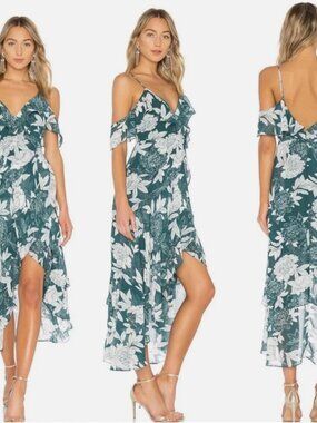 Bardot Women's Cold-Shoulder High-Low Dress 6/8 (38) NWT Party Fairycore Y2K